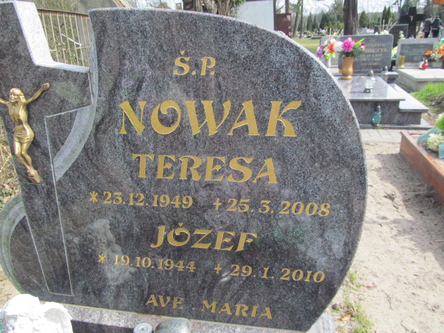 Teresa Nowak 1949 Kluczbork - Grobonet - Wyszukiwarka osób pochowanych