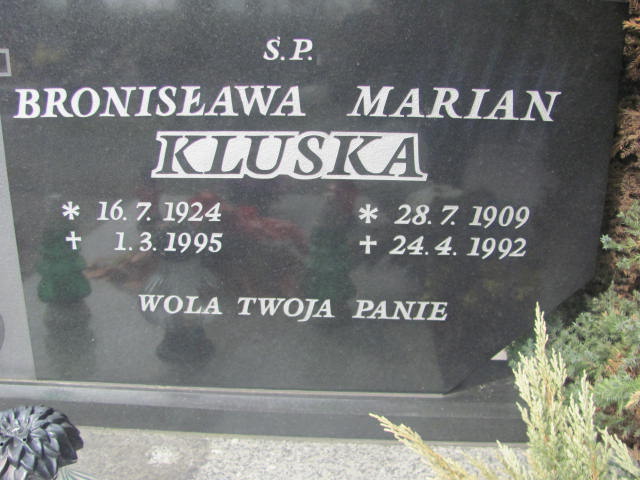 Bogdan KLUSKA 1951 Kluczbork - Grobonet - Wyszukiwarka osób pochowanych