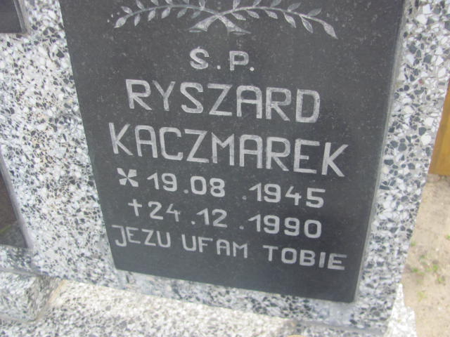 Ryszard Kaczmarek  1945 Kluczbork - Grobonet - Wyszukiwarka osób pochowanych