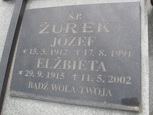Józef Żurek  1912 Kluczbork - Grobonet - Wyszukiwarka osób pochowanych