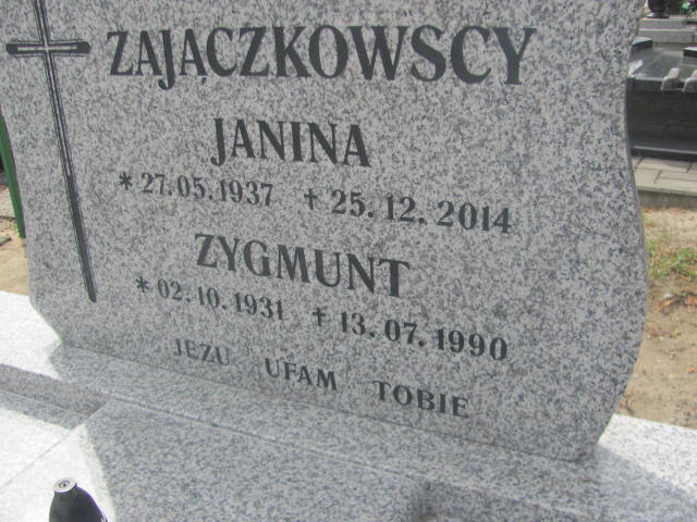 Janina Zajączkowska 1937 Kluczbork - Grobonet - Wyszukiwarka osób pochowanych