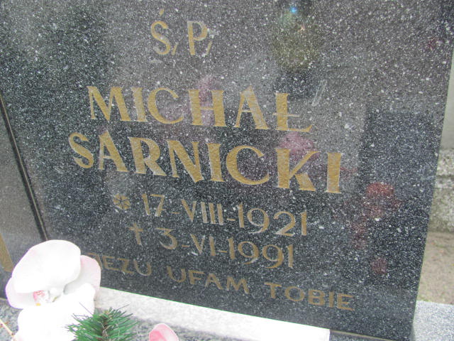 Michał Sarnicki 1921 Kluczbork - Grobonet - Wyszukiwarka osób pochowanych