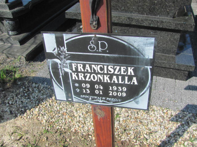 Franciszek Krzonkalla 1939 Kluczbork - Grobonet - Wyszukiwarka osób pochowanych