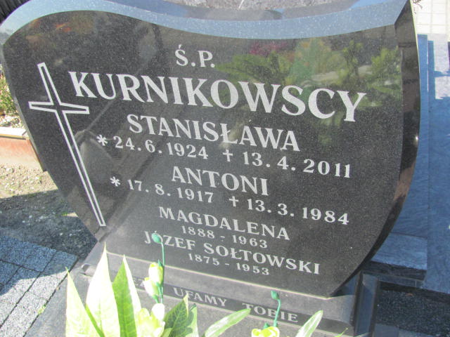 Stanisława Kurnikowska 1924 Kluczbork - Grobonet - Wyszukiwarka osób pochowanych