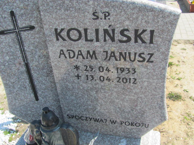 Adam Janusz Koliński 1933 Kluczbork - Grobonet - Wyszukiwarka osób pochowanych