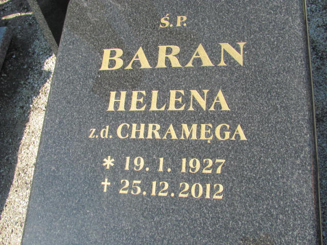 Helena Baran 1927 Kluczbork - Grobonet - Wyszukiwarka osób pochowanych