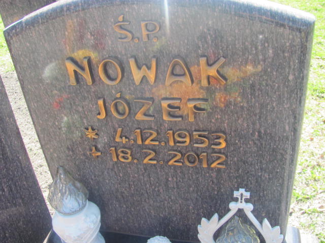 Józef Nowak 1953 Kluczbork - Grobonet - Wyszukiwarka osób pochowanych
