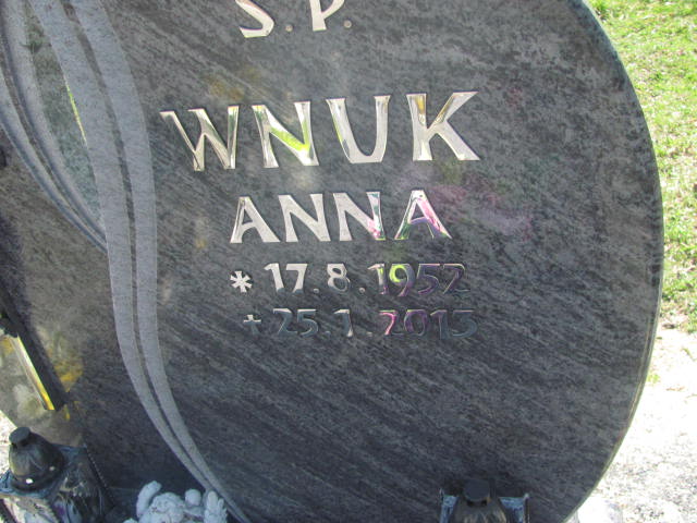 Anna Wnuk 1952 Kluczbork - Grobonet - Wyszukiwarka osób pochowanych