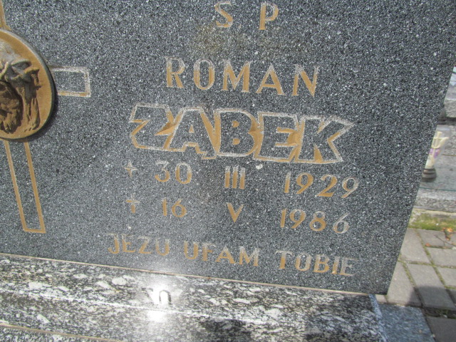Roman Ząbek 1929 Kluczbork - Grobonet - Wyszukiwarka osób pochowanych