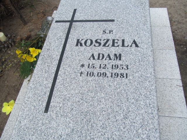 Adam Koszela 1953 Kluczbork - Grobonet - Wyszukiwarka osób pochowanych