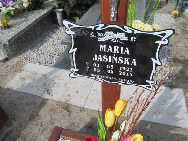 Maria Jasińska 1922 Kluczbork - Grobonet - Wyszukiwarka osób pochowanych