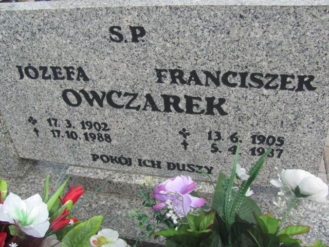 Franciszek Owczarek 1905 Kluczbork - Grobonet - Wyszukiwarka osób pochowanych