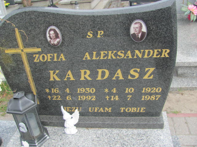 Zofia Kardasz 1930 Kluczbork - Grobonet - Wyszukiwarka osób pochowanych
