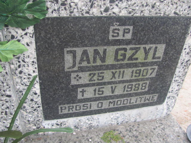 Jan Gzyl 1907 Kluczbork - Grobonet - Wyszukiwarka osób pochowanych
