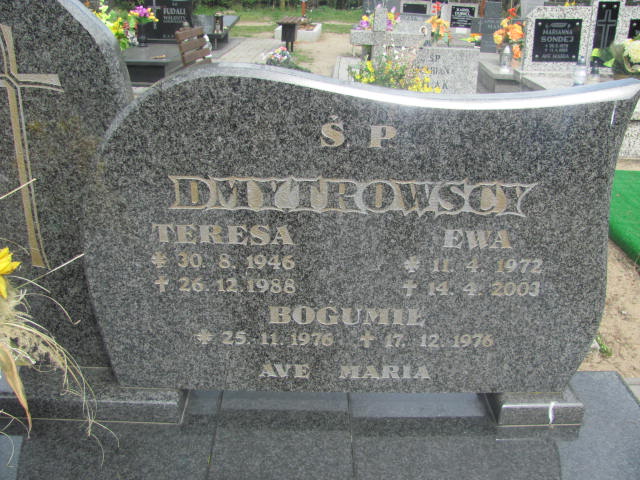 Teresa Dmytrowska 1946 Kluczbork - Grobonet - Wyszukiwarka osób pochowanych