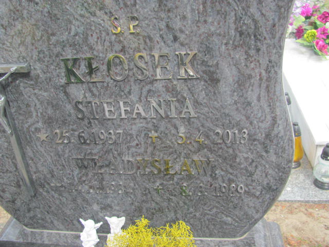 Stefania Kłosek 1937 Kluczbork - Grobonet - Wyszukiwarka osób pochowanych