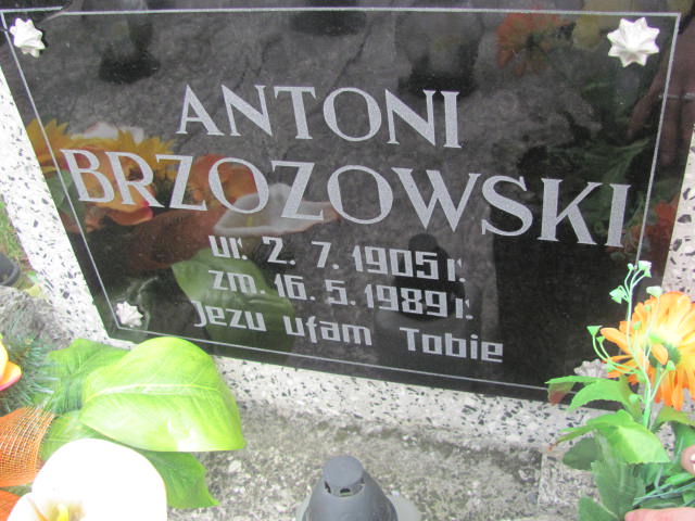 Antoni Brzozowski 1905 Kluczbork - Grobonet - Wyszukiwarka osób pochowanych