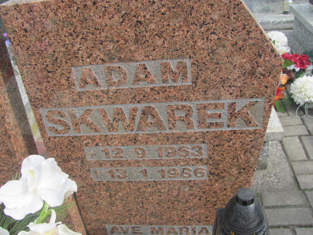 Adam Skwarek 1963 Kluczbork - Grobonet - Wyszukiwarka osób pochowanych