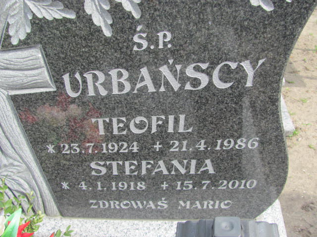 Stefania Urbańska 1918 Kluczbork - Grobonet - Wyszukiwarka osób pochowanych