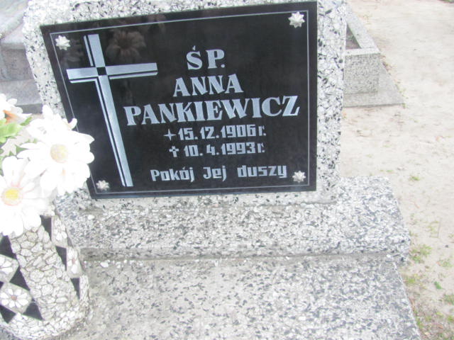Anna Pankiewicz 1906 Kluczbork - Grobonet - Wyszukiwarka osób pochowanych