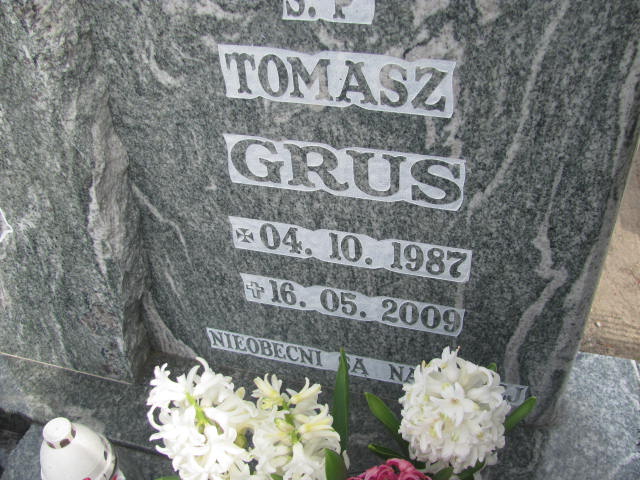 Tomasz Grus 1987 Kluczbork - Grobonet - Wyszukiwarka osób pochowanych