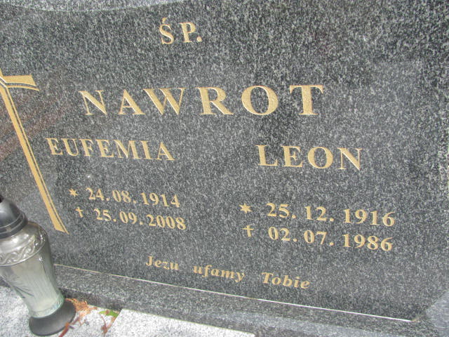 Leon Nawrot 1916 Kluczbork - Grobonet - Wyszukiwarka osób pochowanych