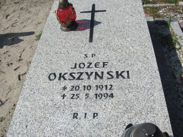 Józef Okszyński 1912 Kluczbork - Grobonet - Wyszukiwarka osób pochowanych