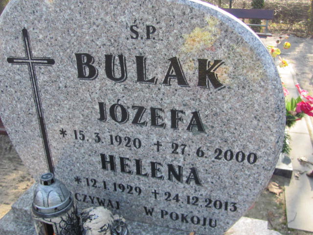Helena Bulak 1929 Kluczbork - Grobonet - Wyszukiwarka osób pochowanych