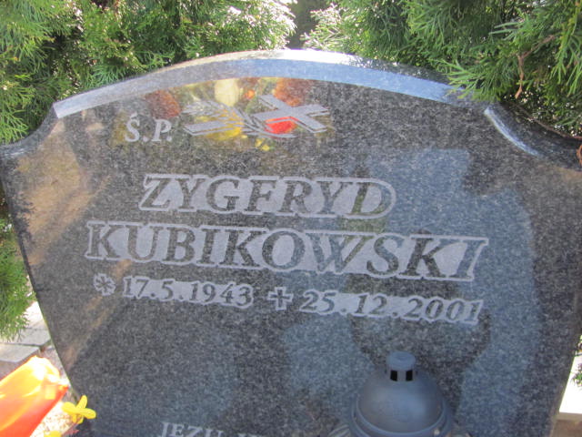 Zygfryd Kubikowski 1943 Kluczbork - Grobonet - Wyszukiwarka osób pochowanych