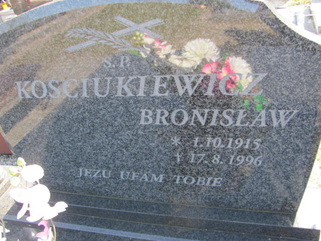 Bronisław Kościukiewicz 1915 Kluczbork - Grobonet - Wyszukiwarka osób pochowanych