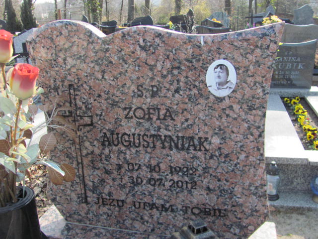 Zofia Augustyniak 1922 Kluczbork - Grobonet - Wyszukiwarka osób pochowanych