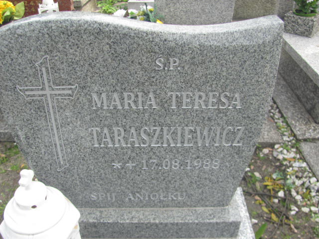 Maria Teresa Taraszkiewicz  1988 Kluczbork - Grobonet - Wyszukiwarka osób pochowanych