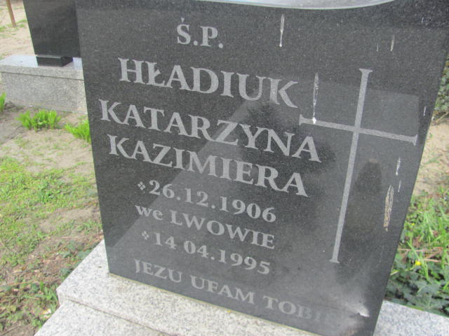 Katarzyna Kazimiera Hładiuk 1906 Kluczbork - Grobonet - Wyszukiwarka osób pochowanych