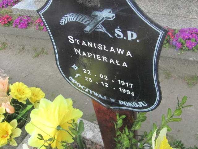 Stanisława Napierała 1917 Kluczbork - Grobonet - Wyszukiwarka osób pochowanych