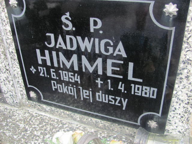 Jadwiga Himmel 1954 Kluczbork - Grobonet - Wyszukiwarka osób pochowanych