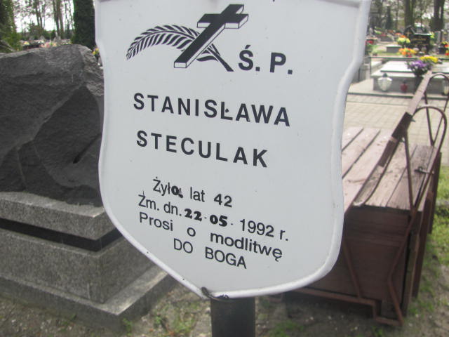 Stanisława Steculak Kluczbork - Grobonet - Wyszukiwarka osób pochowanych