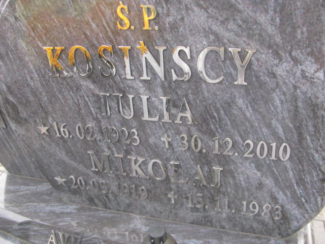 Julia Kosińska 1923 Kluczbork - Grobonet - Wyszukiwarka osób pochowanych