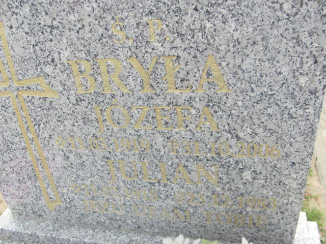 Julian Bryła 1918 Kluczbork - Grobonet - Wyszukiwarka osób pochowanych