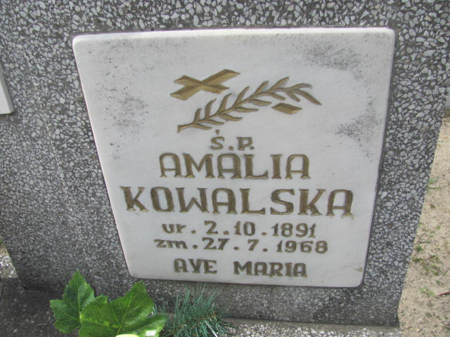 Amalia Kowalska 1891 Kluczbork - Grobonet - Wyszukiwarka osób pochowanych