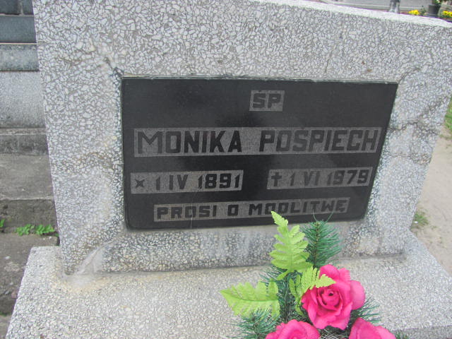 Monika Pośpiech 1891 Kluczbork - Grobonet - Wyszukiwarka osób pochowanych