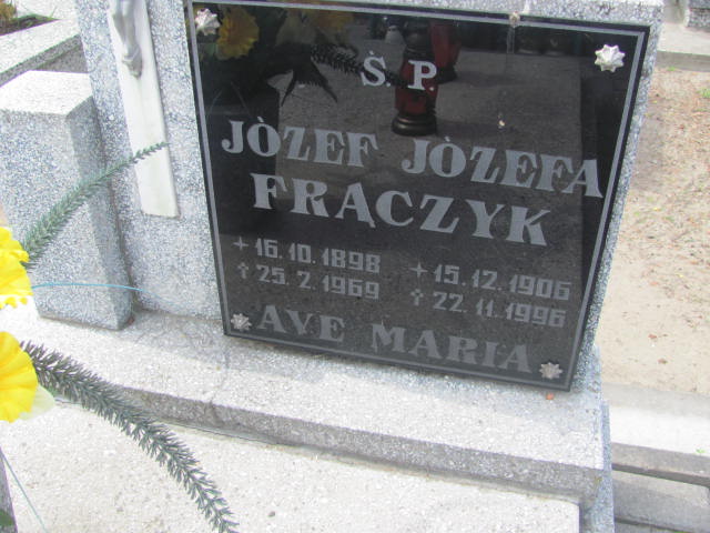 Józefa Frączyk 1906 Kluczbork - Grobonet - Wyszukiwarka osób pochowanych