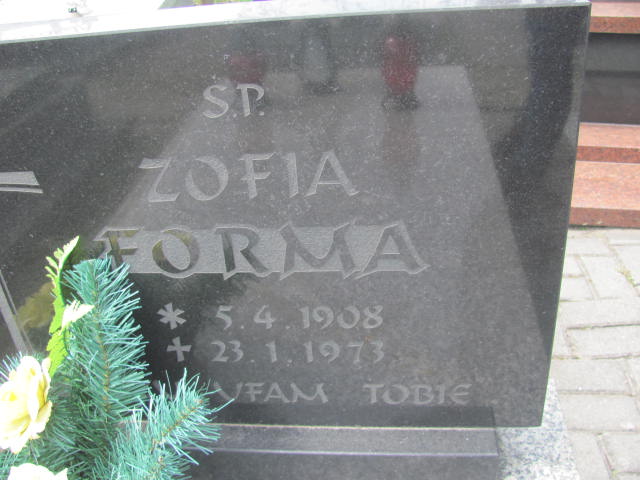 Zofia Forma 1908 Kluczbork - Grobonet - Wyszukiwarka osób pochowanych