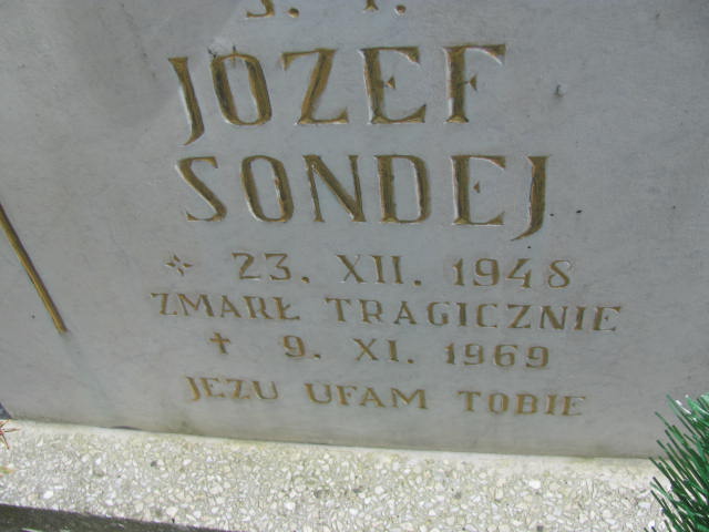Józef Sondej 1948 Kluczbork - Grobonet - Wyszukiwarka osób pochowanych