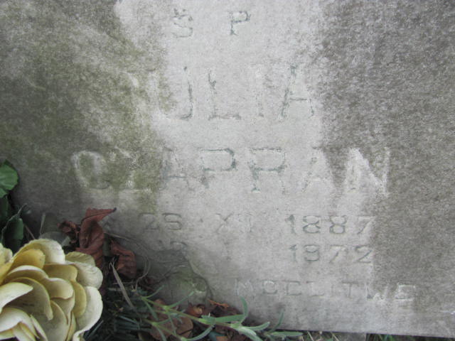 Julia Ozapran 1887 Kluczbork - Grobonet - Wyszukiwarka osób pochowanych