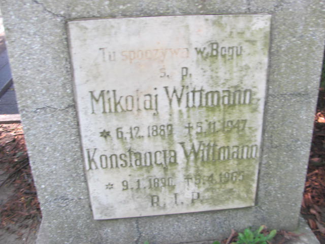 Konstancja Wittmann 1890 Kluczbork - Grobonet - Wyszukiwarka osób pochowanych