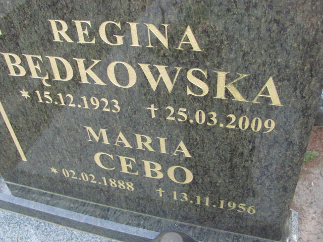 Regina Będkowska  1923 Kluczbork - Grobonet - Wyszukiwarka osób pochowanych