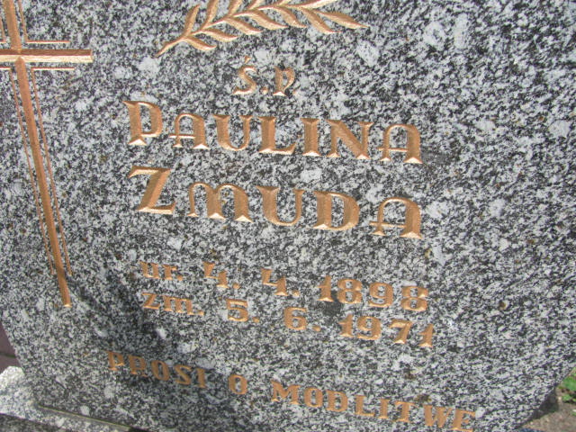 Paulina Żmuda  1898 Kluczbork - Grobonet - Wyszukiwarka osób pochowanych