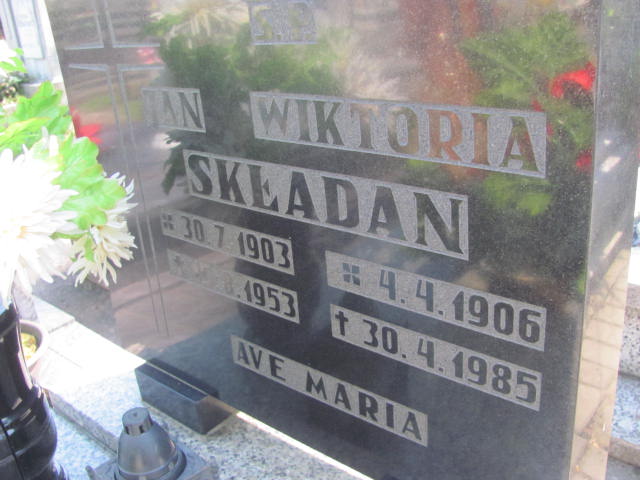 Wiktoria Składan  1906 Kluczbork - Grobonet - Wyszukiwarka osób pochowanych