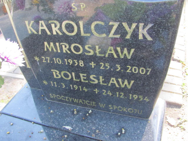 Bolesław Karolczyk  1914 Kluczbork - Grobonet - Wyszukiwarka osób pochowanych