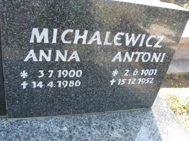 Antoni Michalewicz  1901 Kluczbork - Grobonet - Wyszukiwarka osób pochowanych